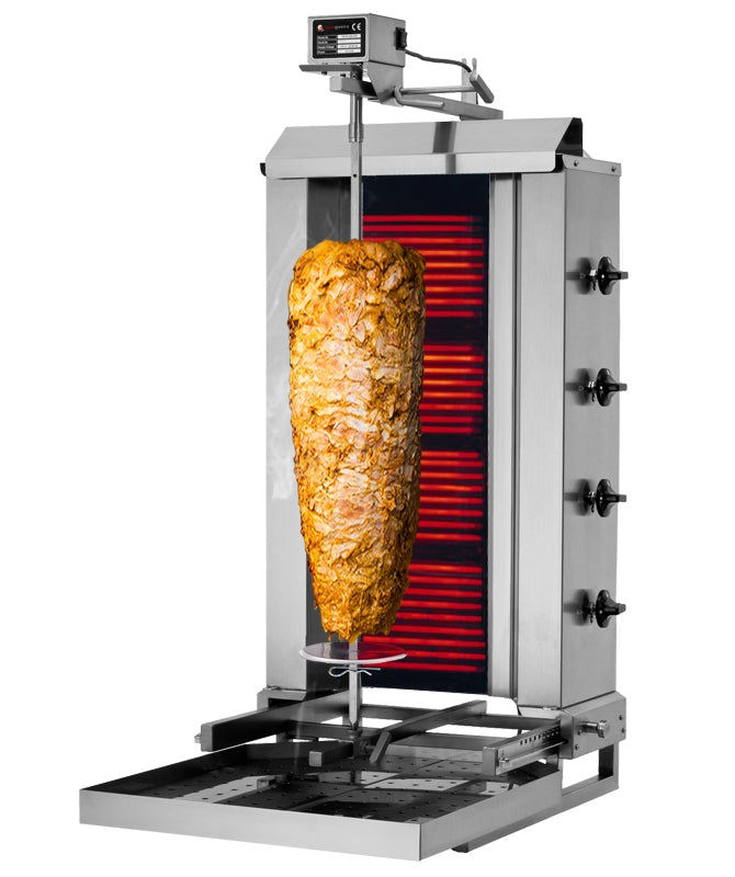 Kebabsteger 4 brænder (mobil) / max. 60 kg