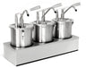 Sauce dispenser - 3 x 5 Liter - inkl. Rustfrit stålramme