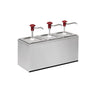 Sauce dispenser - 3 x 2 Liter - inkl. Rustfrit stål ramme