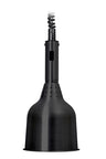 Infrarød varmelampe - 250 W - Ø 180 mm - højdejusterbar (spiralkabel) - Sort