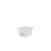 (6 stk.) CAMBRO | SafeTrak - Polypropylenbeholdere GN 1/6 - Milky - Højde: 100mm