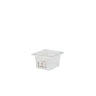 (6 stk.) CAMBRO | SafeTrak - Polypropylenbeholdere GN 1/6 - Milky - Højde: 100mm