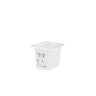 (6 stk.) CAMBRO | SafeTrak - Polypropylenbeholdere GN 1/6 - Milky - Højde: 150mm