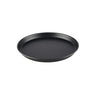 (6 stk.) Pizzaplade - blaublech - Ø 240 mm - Højde: 25 mm - Sort