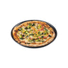 (6 stk.) Pizzaplade - blaublech - Ø 260 mm - Højde: 25 mm - Sort