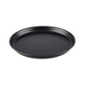(6 stk.) Pizzaplade - blaublech - Ø 300 mm - Højde: 25 mm - Sort
