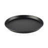 (6 stk.) Pizzaplade - blaudblæk - med kant - Ø 320 mm - Højde: 25 mm - Sort