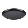 (6 stk.) Pizzaplade - blaublech - Ø 360 mm - Højde: 25 mm - Sort