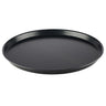 (6 stk.) Pizzaplade - Blaublech - Ø 500 mm - Højde: 30 mm - Sort