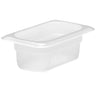 (6 stk.) CAMBRO | Camwear® polypropylen GN-beholder 1/9 - mælkefarvet - dybde 65 mm