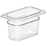 (6 stk.) CAMBRO | Camview® - Copolymer GN-beholder 1/9 - Klar - Højde: 100 mm - BPA-fri