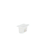 (6 stk.) CAMBRO | SafeTrak - Polypropylenbeholdere GN 1/9 - Milky - Højde: 100mm