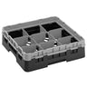 CAMBRO | CAMRACK® - Kurv til glasvask 1/1 med 1 forlænger - 500x500mm - 9 rum - Sort