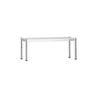 Overhylde overhylde til arbejdsbord i rustfrit stål - 1200x370 mm - højdejusterbar