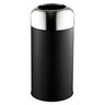 Affaldsspand til indendørs og udendørs brug - 40 Liter - sort/chrom