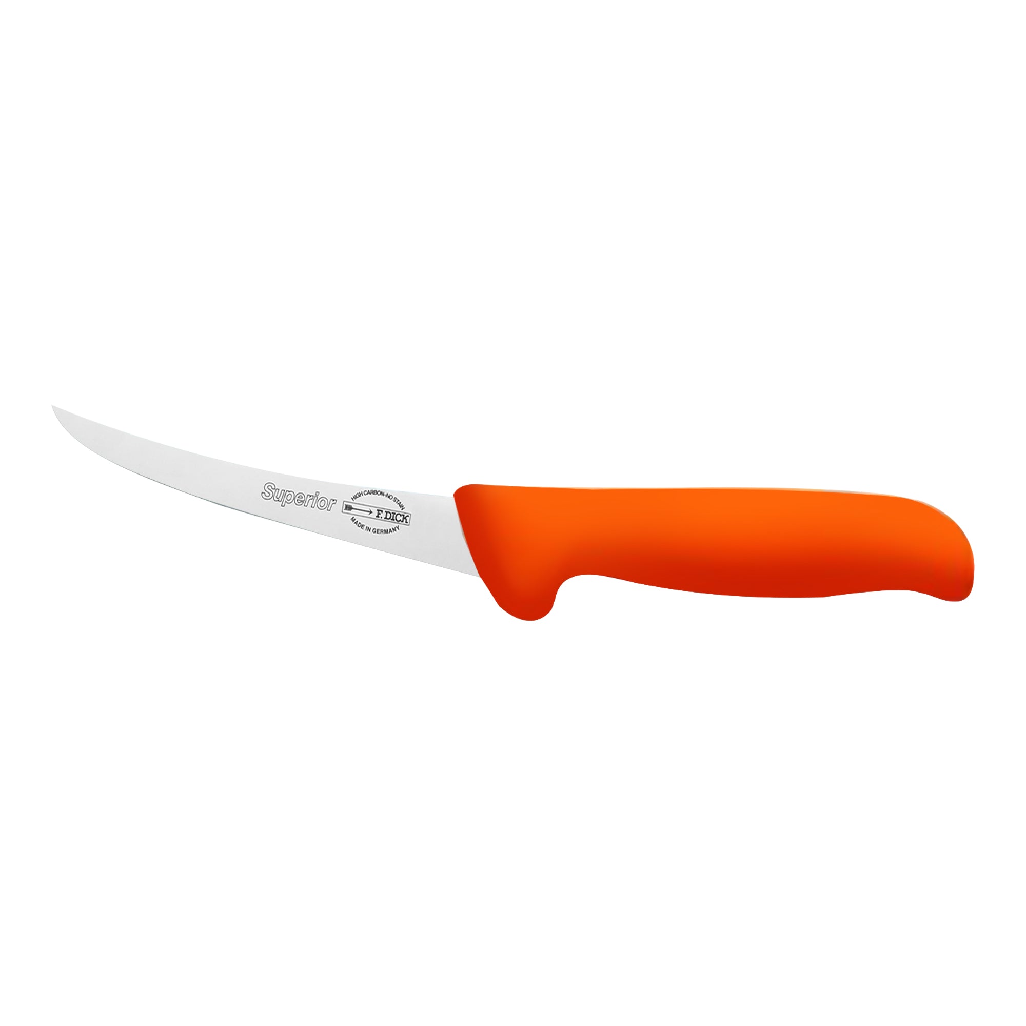 F. DICK udbeningskniv med orange håndtag - 13 cm