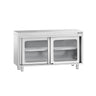 PREMIUM arbejdsskab i rustfrit stål - 1200x700 mm - med glasskydedør