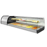Tapas-kølevitrine PREMIUM PLUS - 1972x412 mm - 8x GN 1/3 - med glas-skillevæg