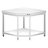 Rustfrit Stålbord Premium - 1,0 x 0,6 m - med underhylde