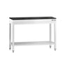PREMIUM arbejdsbord i rustfrit stål - 1000x700mm - med bundhylde - inkl. granitbordplade