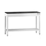 PREMIUM arbejdsbord i rustfrit stål - 1200x700mm - med bundhylde - inkl. granitbordplade