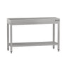 Arbejdsbord i rustfrit stål ECO - 1200x700 mm - med underhylde