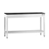 PREMIUM arbejdsbord i rustfrit stål - 1400x800mm - med bundhylde - inkl. granitbordplade