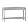 Arbejdsbord i rustfrit stål ECO - 1400x600 mm - med underhylde