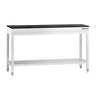 PREMIUM arbejdsbord i rustfrit stål - 1500x800mm - med bundhylde - inkl. granitbordplade