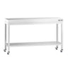 Arbejdsbord i rustfrit stål PREMIUM - 1500x600 mm - med underhylde