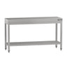 Arbejdsbord i rustfrit stål ECO - 1500x700 mm - med underhylde