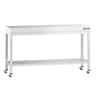 Arbejdsbord i rustfrit stål PREMIUM - 1600x700 mm - med underhylde
