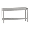 Rustfrit stål Stålbord ECO - 1,8 m - med underhylde