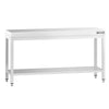 Rustfrit Stålbord PREMIUM - 1,0 m - med underhylde
