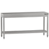 Arbejdsbord i rustfrit stål ECO - 2000x700 mm - med underhylde