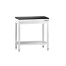 PREMIUM arbejdsbord i rustfrit stål - 600x600mm - med bundhylde - inkl. granitbordplade