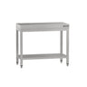 Arbejdsbord i rustfrit stål ECO - 800x600 mm - med underhylde