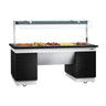 Varmebuffet - 2,0 x 1,0 m - 5x GN 1/1