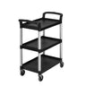 CAMBRO | Serveringsvogn / KD transportvogn - 3 hylder - sort