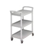 CAMBRO | Serveringsvogn i polypropylen - 965x410mm - med 3 hylder - gråplettet