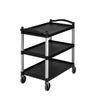 CAMBRO | Serveringsvogn / KD transportvogn - 3 hylder - sort
