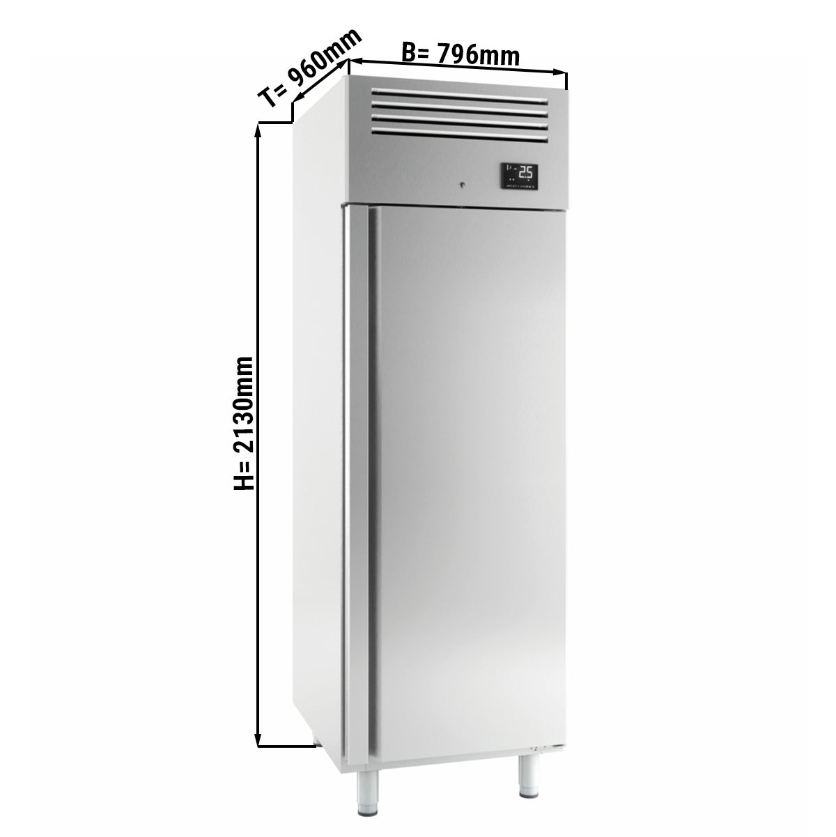 Bagerikøleskab (EN 80x60) - med 1 dør