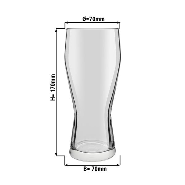 (6 stk.) Ølglas - MUNICH - 400 ml