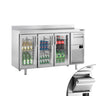 Backbar Premium PLUS -  med 3 Glasdøre og knockbox skuffe