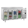 Backbar Premium PLUS -  med 4 Glasdøre og 2 Skuffer