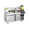 Backbar - 1,2 x 0,6 m - 150 Liter - med 1 Dør, 1 Skuffe 1/1 og Hylder