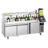 Backbar - 1,6 x 0,6 m - 235 Liter - med 1 Dør, 2 Skuffer 1/1 og Hylder