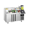 Backbar - 1,2 x 0,6 m - 150 Liter - med 2 Døre og Hylder