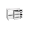 Backbar PREMIUM - 1,58 m - med 2 Skuffer 1/2, 3 Skuffer 1/3, Bagkant og Knockbox Skuffe til Kaffe