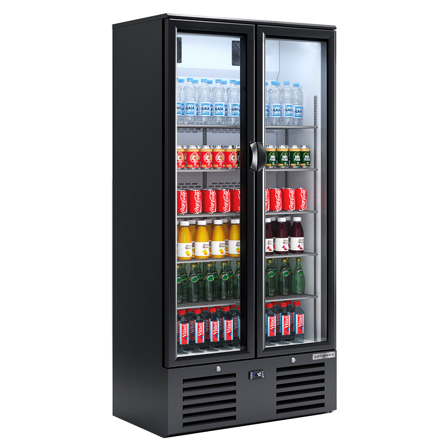 Flaskekøleskab - 435 liter - Sort